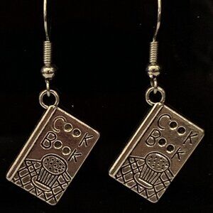 Cooking Earring, Book Earring, Cookbook Earring, Chef Earring, Funny Food